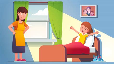 Mom Waking Up Illustrations Royalty Free Vector Graphics And Clip Art