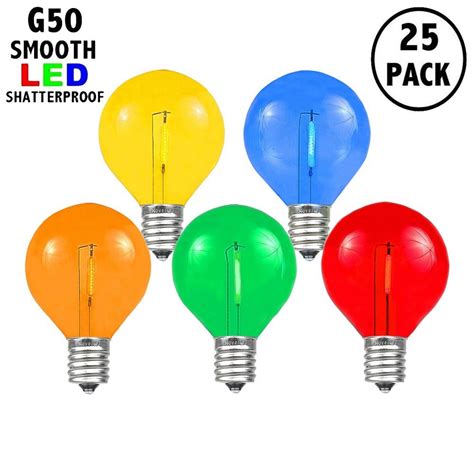 G50 Led Glass Replacement Globe Bulbs Novelty Lights Inc