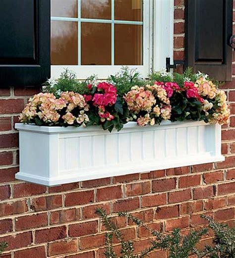 Hanging Self Watering Window Box 4l Plow And Hearth Window Planter