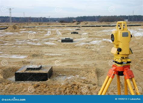 Setting Out On Construction Si Stock Photos Image 1959213