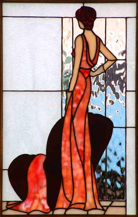Art Deco Classy Lady Would Love This As Stained Glass But Would Also Like To Try It In Other