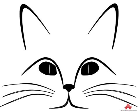 Simple Cat Face Drawing Free Download On Clipartmag