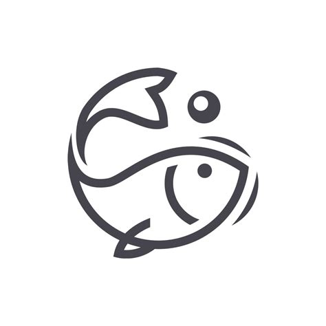 卡通可爱小鱼矢量logo图标素材蛙客网
