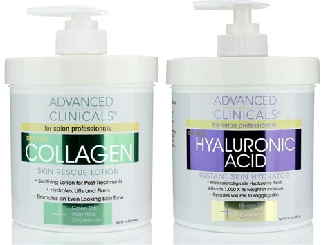 Clinicals Collagen Cream And Hyaluronic Acid Cream Advanced Skin Care