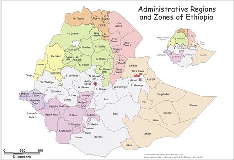 Administrative Regions And Zones Of Ethiopia Ethiopia Reliefweb