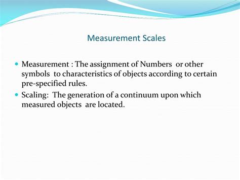 Ppt Measurement Scales Powerpoint Presentation Free Download Id