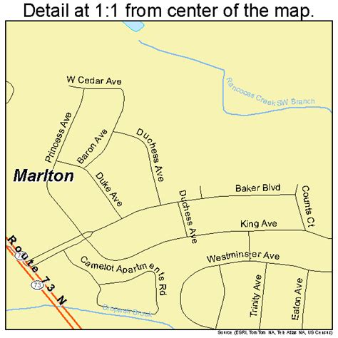 Marlton New Jersey Street Map 3444100