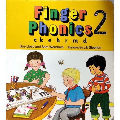 หนังสือเด็กมือสอง Jolly Phonics Finger Phonics Book 2 C K E R H M