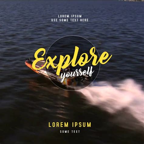 Explore Yourself Instagram Post Video Template Postermywall