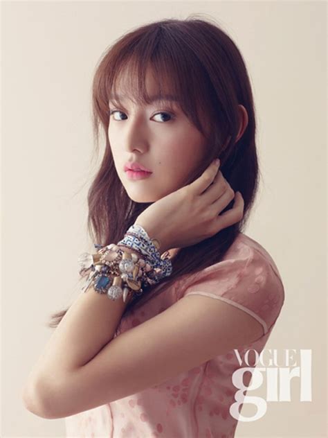 Kim Ji Won Pretty For Vogue Girl Magazine March 2014 Issue Kdramastars