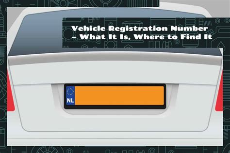 Vehicle Registration Number What It Is Where To Find It Upgraded