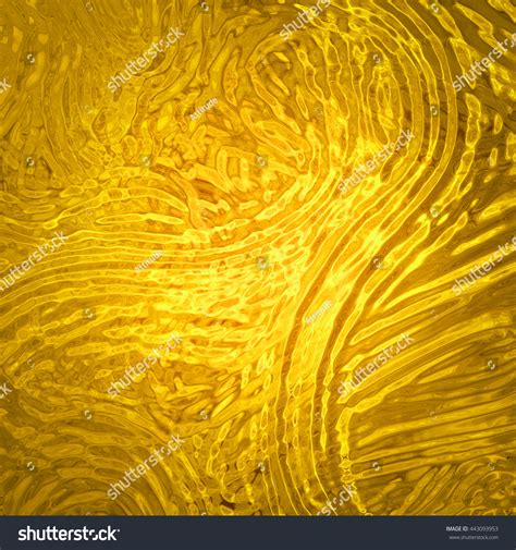 Gold Background Rippled Glass Texture Lines Stock Illustration 443093953