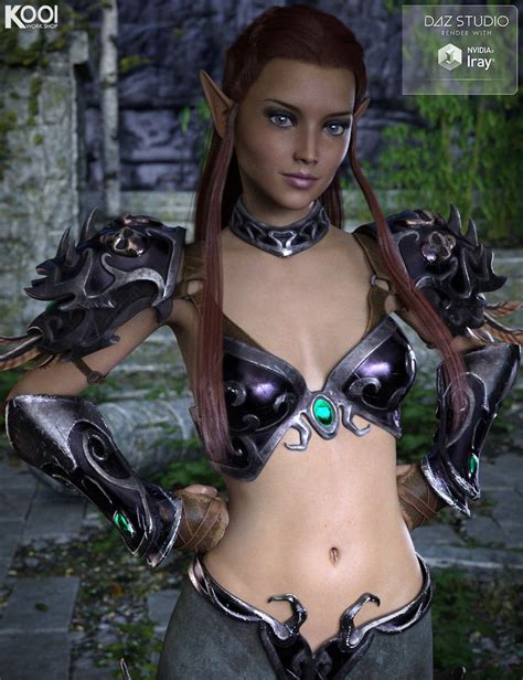 Elf Armor Outfit For Genesis 3 Females 3d Models And 3d Software By