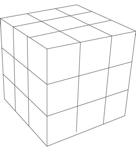 Dibujos De Cubo De Rubik 5 Para Colorear Para Colorear Pintar E