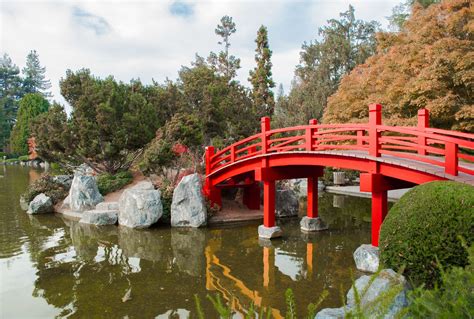 Bridge Japanese Garden Red Wallpaper Free Stock Images Tokkoro