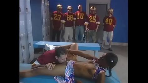 All Football Team Should Watch Their Quarterback Drilling Pretty Young Ebony Cheerleader With