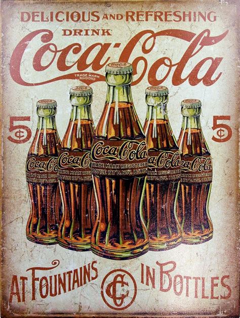 Coca Cola Vintage Retro Metal Tin Sign Poster Plaque Garage Wall Decor