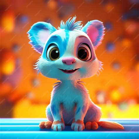 Premium Ai Image 3d Cute Baby Animal Cartoon Character