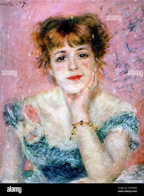 Portrait De Lactrice Jeanne Samary 1878 Artiste Pierre Auguste