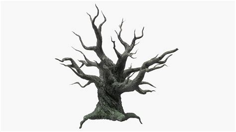 3D spooky old twisted tree winter model - TurboSquid 1549688 in 2020 ...
