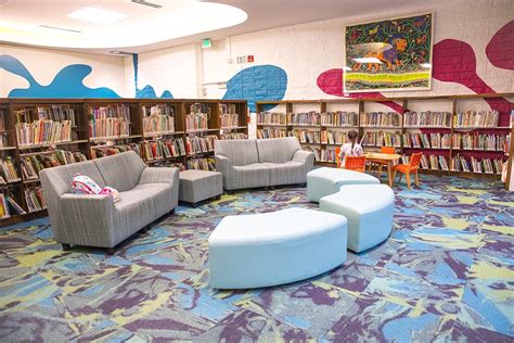 Staff push in chairs and cleaned up trash that got left behind from. A C Bilbrew Library - LA County Library