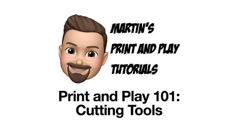 Print And Play 101 Cutting Tools Youtube