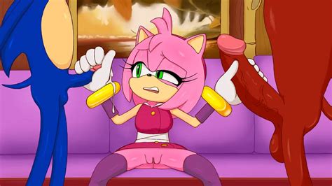 Sonic The Hedgehog Amy Rose Knuckles The Echidna Seaside Muramoto Sexfriend Sega Sonic The