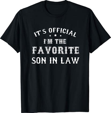 Mens Favorite Son In Law Funny T From Father Mother In Law T Shirt