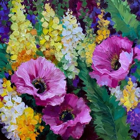 Nancy Medina Gallery Of Original Fine Art Flower Painting Canvas