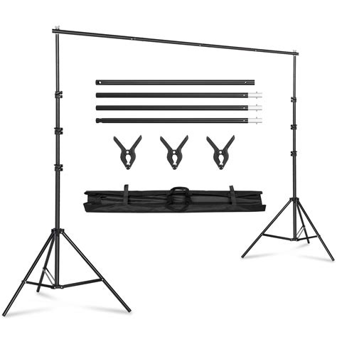 Buy Backdrop Support Stand X FT Photo Backdrop Stand Adjustable Photography Studio