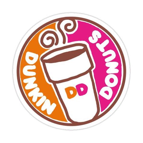 Dunkin Donuts Logo Sticker by tiffanyamber18 in 2021 | Donut logo, Donuts, Dunkin donuts