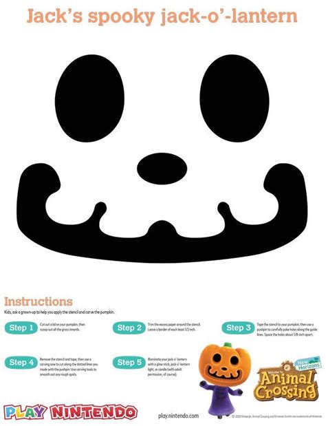 Animal Crossing New Horizons Printable Halloween Craft Play Nintendo