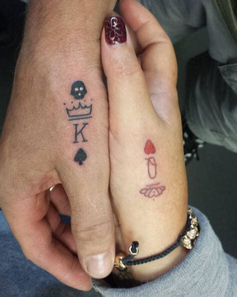 Couple Tattoo King And Queen Cards