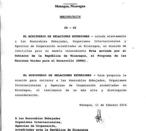 Carta De Renuncia Nicaragua Ejemplo Top Sample V