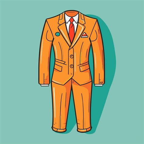 Premium Vector Bright Color Suit Blazer Icon In Cartoon Style