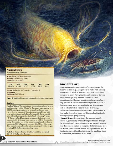 Ember Dungeon Mastery — Magic The Gathering Blue Creatures Big Fish