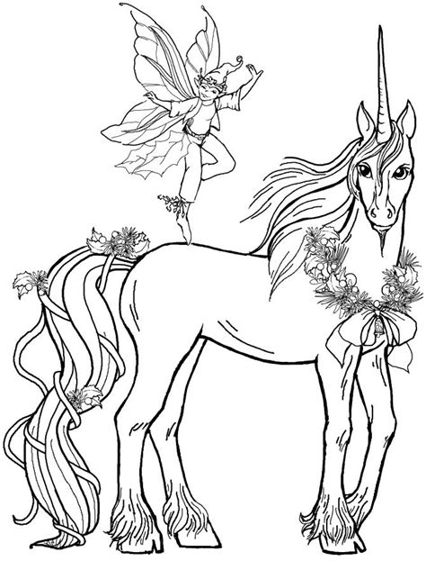 Head of unicorn mandala coloring page. Pictures Fairy Boy With Unicorn Coloring Pages - Unicorn ...