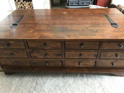 Ending sunday at 7:27pm bst 2d 23h collection in person. Laura Ashley Garrat Chesnut 12 drawer coffee table / chest ...