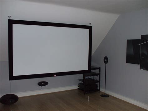 Projector screens make for an extreme (and extremely awesome) home movie watching experience. Hanging Projector Screen From Drop Ceiling | TcWorks.Org