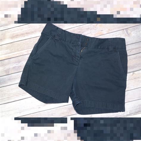 60 Off J Crew Pants J Crew City Fit Navy Blue Shorts Size 2 From