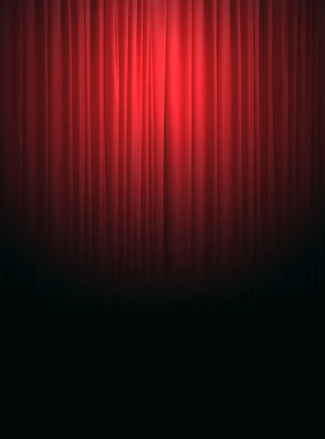 Premium Photo Red Silk Curtain Background