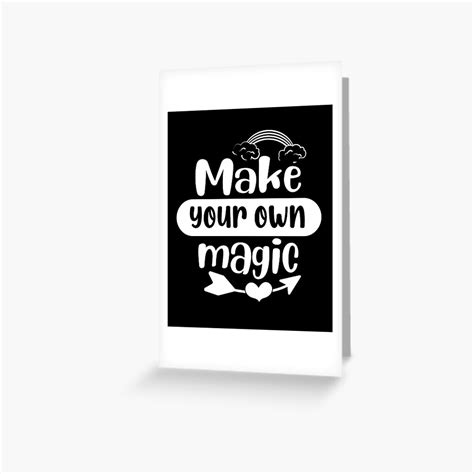 Make Your Own Magic Greeting Card By Nisraydesign Redbubble