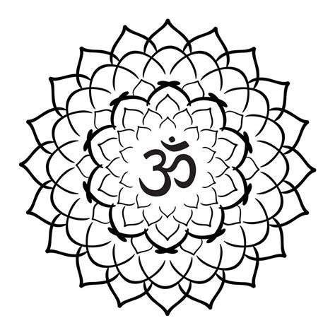 5 Ace Om In Flower Design Lord Goddess God Photo For Poojahindu