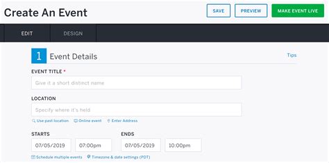 How To Create An Event Eventbrite Help Center
