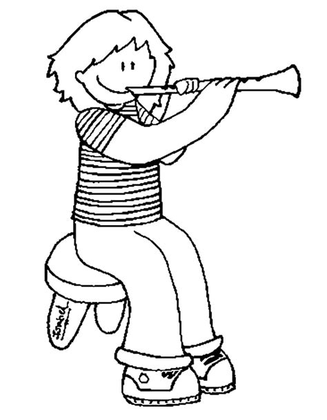 Clarinet Coloring Pages Free Printable Coloring Pages For Kids