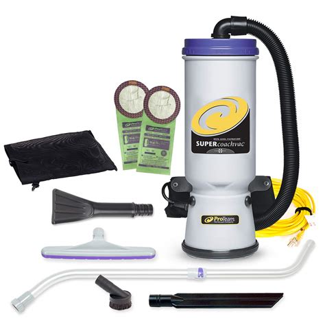 Proteam Backpack Vacuums Super Coachvac Commercial Backpack Vacuum