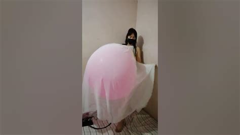 Giant Balloon Stuffing In Nightgown Youtube