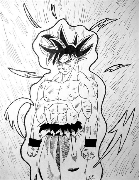 Dbz gohan coloring pages coloring home. Ultra Instinct Goku Manga Style | DragonBallZ Amino