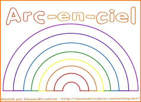 Coloriage à Dessiner Un Arc En Ciel