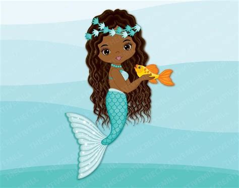 Free African American Mermaid Svg 292 Svg Png Eps Dxf File